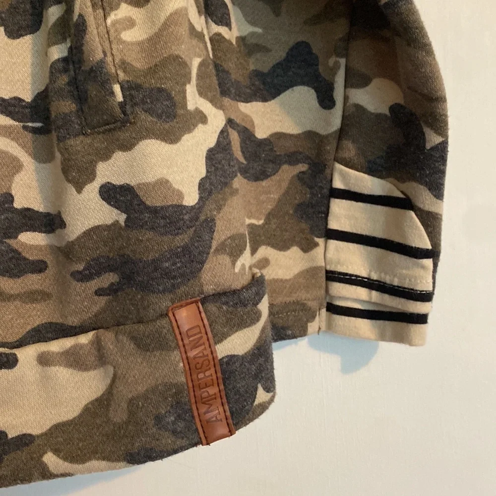 Ampersand Camo Double hooded sweatshirt (M1)